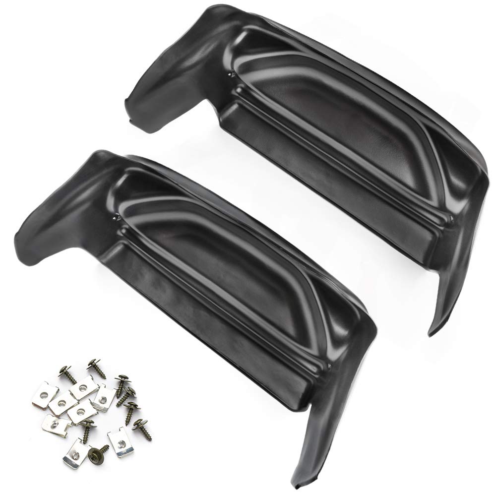 G-PLUS Rear Wheel Well Guards Compatible with Silverado/Sierra 2007-13 1500 2007-14 2500/3500,Pair Black Rear Wheel Well Liner Guards
