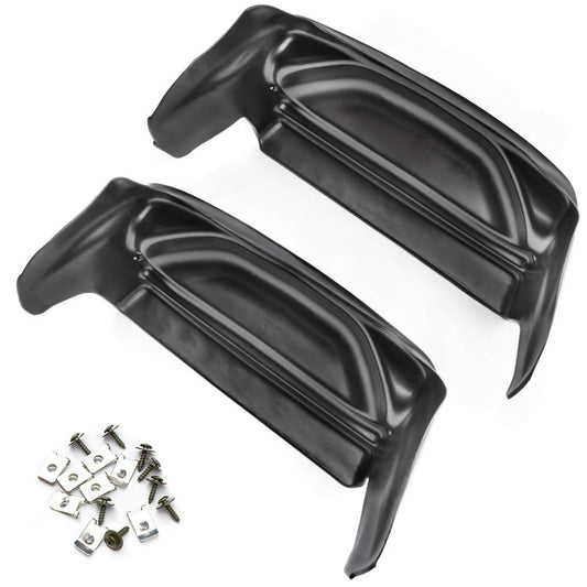 G-PLUS Rear Wheel Well Guards Compatible with Silverado/Sierra 2007-13 1500 2007-14 2500/3500,Pair Black Rear Wheel Well Liner Guards