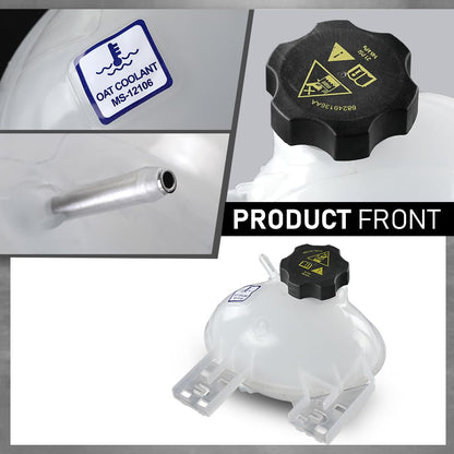 G-PLUS Coolant Overflow-Reservoir Compatible with Fiat 500X 2016-2018,Fit Jeep Compass Renegade 2015-2022 68289857AA