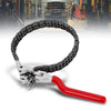 G-PLUS Heavy-Duty Ratcheting Chain Wrench Fit Oil Filter Change Pipe Fittings 60-160mm Black