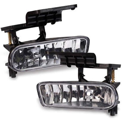 G-PLUS Headlights Assembly & Fog Lights Compatible with Chevy Silverado 1500 2500 1999-2002,Fit Chevy Suburban/Tahoe 2000-2006,Headlamps & Fog Lamps 4PCS Chrome Housing Amber Reflector