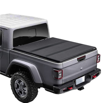 G-PLUS T3 Tri-Fold Hard Lock 5.8Ft Truck Tonneau Cover Compatible with 2014-2018 Chevy Silverado/GMC Sierra 1500 | 5'8" Folding Short Bed Lock