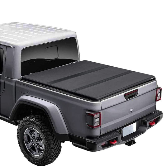 G-PLUS T3 Tri-Fold Hard Lock 5.8Ft Truck Tonneau Cover Compatible with 2014-2018 Chevy Silverado/GMC Sierra 1500 | 5'8" Folding Short Bed Lock