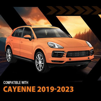 G-PLUS Front Bumper Tow Hook Eye Cover Cap Pair Compatible with Porsche Cayenne 2019 2020 2021 2022 2023 9Y0-807-155-G2X, 9Y0-807-156-G2X, 9Y0807156G2X, 9Y0807155G2X, PO1029105, PO1029104 Blue