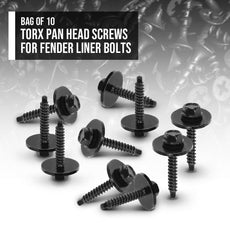G-PLUS Fender Liner Bolts for GMC Chevy 2008-2021 Torx Screw Front View