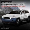 G-PLUS Front Upper Bumper Cover Compatible with Jeep Grand Cherokee 2011 2012 2013 w/o Headlight Washers & Park Assist, 68078269AB, CH1000980, Black