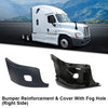 G-PLUS Bumper Reinforcement & Cover w/Fog Hole Right Passenger Side Compatible with 2008-2017 Freightliner Cascadia 2127301003 2127301007 Z2128619003 2127300005
