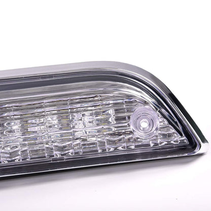G-PLUS Third LED Brake Lights Compatible with Ford F150 2015-2019 3rd Cargo Lamp Center High Mount Tail Light (Chrome Housing Clear Lens)