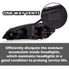 G-PLUS LED Headlights Assembly Fit Chevy Monte Carlo 2006 2007/Chevy Impala 2006-2013/Chevy Impala Limited 2014-2016 DRL Corner Headlamps Clear Lens Chrome Housing Amber Reflector,faros delanteros