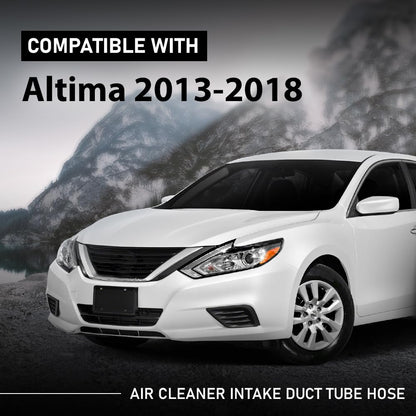 G-PLUS Air Cleaner Inlet Intake Duct Tube Hose Compatible with Nissan Altima 2013-2018 Black 16554-3TA0B, 165543TA0B