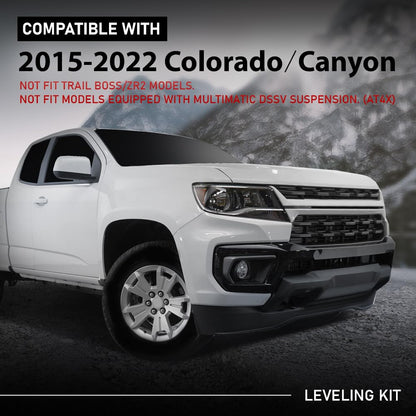 G-PLUS 2" Leveling Kit Compatible with Chevy Colorado GMC Canyon 2015-2022 NOT Fit Trail Boss/ZR2 Model