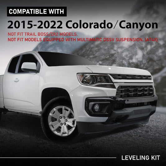 G-PLUS 2" Leveling Kit Compatible with Chevy Colorado GMC Canyon 2015-2022 NOT Fit Trail Boss/ZR2 Model
