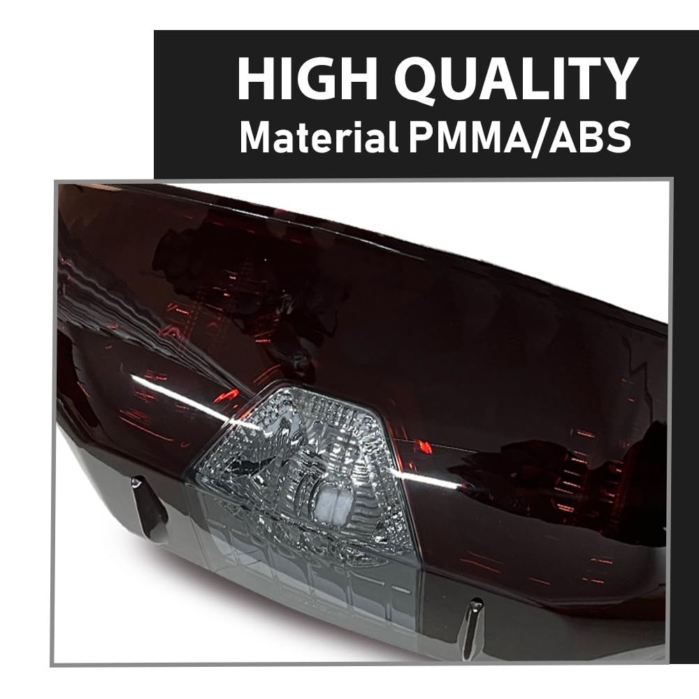 G-PLUS Tail Lights Compatible with Toyota Tundra 2014-2021 Brake Tail Lamps Left Smoked Lens Chrome Housing 81550-0C101 TO2800193 Rear Lights Rear Brake Lamps Assembly Luces Traseras