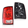 G-PLUS Red Lens Tail Lights Red Lens w/o Bulbs Set Compatible with Dodge Ram 1500 2009-2018/Ram 2500 2010-2018(Not Fit 2013-2018 Models w/Factory LED Tail Lights) Left & Right