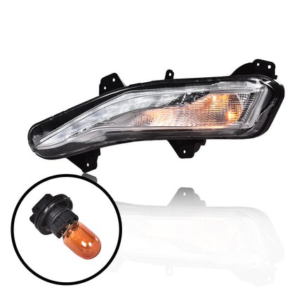 G-PLUS Left Driver Side Bumper Turn Signal Lights LED DRL Fog Lamps Compatible with 2019-2022 Chevy Malibu 84575553 84575552 Left Fog Lamp Bumper Turn Signal Light