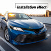 G-PLUS Headlights Precut Tint Cover Smoke Compatible with 2018-2022 Toyota Camry,Front Side Reflector Tint 2Pcs