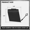 G-PLUS Rear Bumper Tow Eye Hook Cover Cap Compatible with Benz GLC 300 4Matic, Base 2.0L L4 2016-2019,Fit Benz GLC 43 for AMG 4Matic 3.0L V6 2017-2019 A2538850700