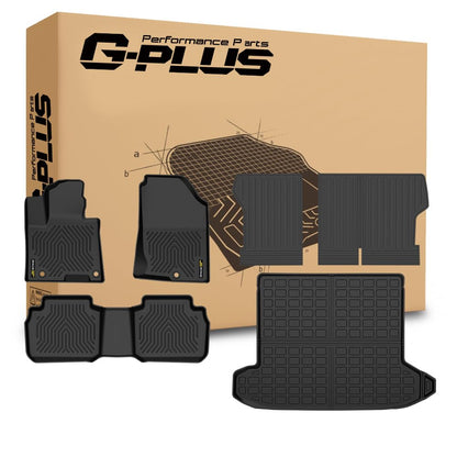 G-PLUS TPE Floor Mats Fit Hyundai Tucson 2022-2026 6 PCS Black