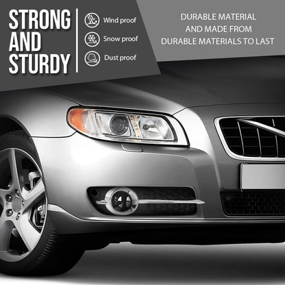 G-PLUS Fog Light Trim Front Right Compatible with Volvo V70 2008-2010 / S80 2007-1013 Fit Cars with Park Assist 34430920 Chrome Black