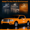 G-PLUS Headlights Assembly, Compatible with 2004-2008 Ford F150/ 2006-2008 Lincoln Mark Lt(NOT Compatible with 2004 F150 Heritage/Flareside Beds Models), Clear lens Chrome Housing Amber Reflector