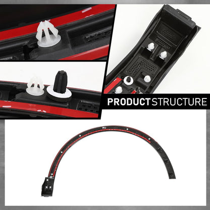 G-PLUS Front Left Fender Flare Wheel Opening Molding Arch Trim, Compatible with Audi Q3 2019-2024, Driver Side, AU8537177, 83A853717AGRU
