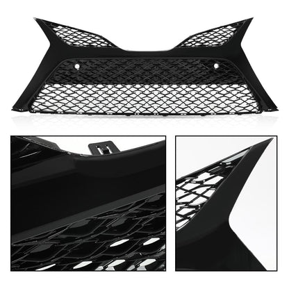 G-PLUS Front Bumper Cover Grille, Compatible with Toyota Camry SE XSE 2018-2020 with Parking Sensors/NOT fit LE XLE models Trim Grill For 5310206560 TO1036186 (Glossy Black)