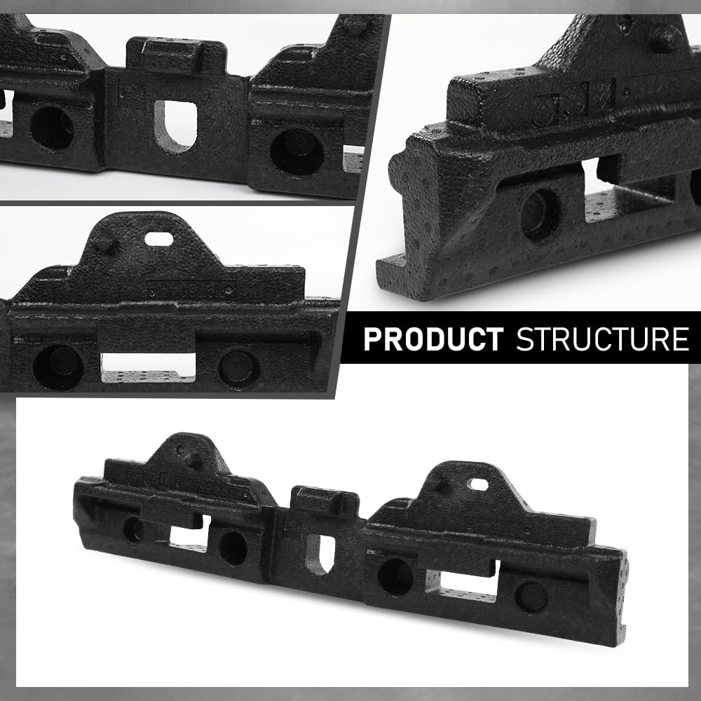 G-PLUS Front Bumper Impact Absorber Compatible with Jeep Grand Cherokee 2016-2021 Black 68328816AA