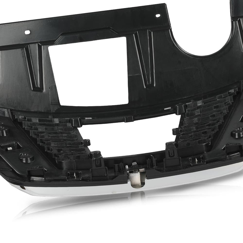 G-PLUS Front Upper Bumper Grille Assembly Chrome Trim Compatible with Nissan Rogue 2017 2018 2019 NI1200282, 623106FL0B