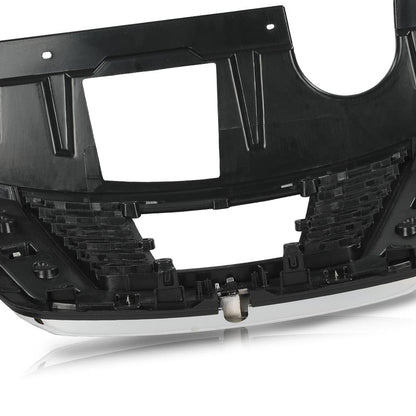 G-PLUS Front Upper Bumper Grille Assembly Chrome Trim Compatible with Nissan Rogue 2017 2018 2019 NI1200282, 623106FL0B