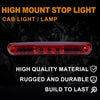 G-PLUS Compatible with Chevy Silverado/GMC Sierra 1500 2500HD 3500HD 2007-2013 Led Third 3rd Brake Cargo Light Rear High Mount Stop Lamp Replacement Red Lens Waterproof