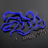 G-PLUS Silicone Radiator Coolant Hose Pipe Kit Clamps Compatible With Honda CRV MK1 1998-2001, Blue