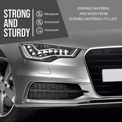 G-PLUS Right Front Bumper Side Trim Molding w/o Sensor Hole Compatible with Audi A6 C7 2011-2014 TO1039285, 52712AQ020 Black