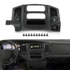 G-PLUS Dash Radio Trim Bezel Cover Surround Panel w/Air Vent & Storage Compatible with Dodge Ram 1500 2002-2005/Fits Dodge Ram 2500 3500 2003-2005 Black