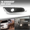 G-PLUS Fog Lamp Bezel Insert Front Right Passenger Side Compatible with Buick Regal 2014 2015 2016 2017 23142358, GM1039275 Chrome Black