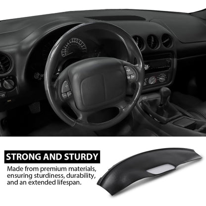 G-PLUS Black Dash Cover Compatible with Pontiac Firebird 1993-1996 18-925-DGR