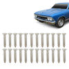 G-PLUS Chrome Headlight Bezel Marker Grille Trim Screws Kit Chrome Silver Stainless Steel (Thread #8, Length 13/16",Torx Pan Head with a 9/32" Outside Diameter) 11504069