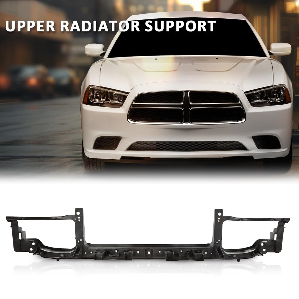 G-PLUS Upper Radiator Support Upper Tie Bar Compatible with Dodge Charger 2011-2014 Black