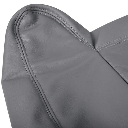 G-PLUS Pewter Gray Leather Seat Cover Compatible with Chevy Tahoe Suburban Silverado/GMC Yukon Sierra 2003 2004 2005 2006 Replacement Front Driver Passenger Top Bottom 4 PCS