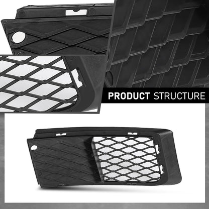 G-PLUS Pair Bumper Grille Compatible with BMW 328i/328xi xDrive Base Coupe 2-Door 2007-2010,BM1036121, BM1036122, 51117154720, 51117154719,BM1036122,51117154720 Black