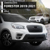 G-PLUS Front Bumper Grille w/Camera Hole Compatible with Subaru Forester 2019-2021 Gloss Black