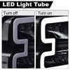 G-PLUS LED Headlights, Compatible with Ford F250 F350 F450 F550 2005 2006 2007 Super Duty Headlamps,Clear Lens Black Housing Clear Reflector Left & Right