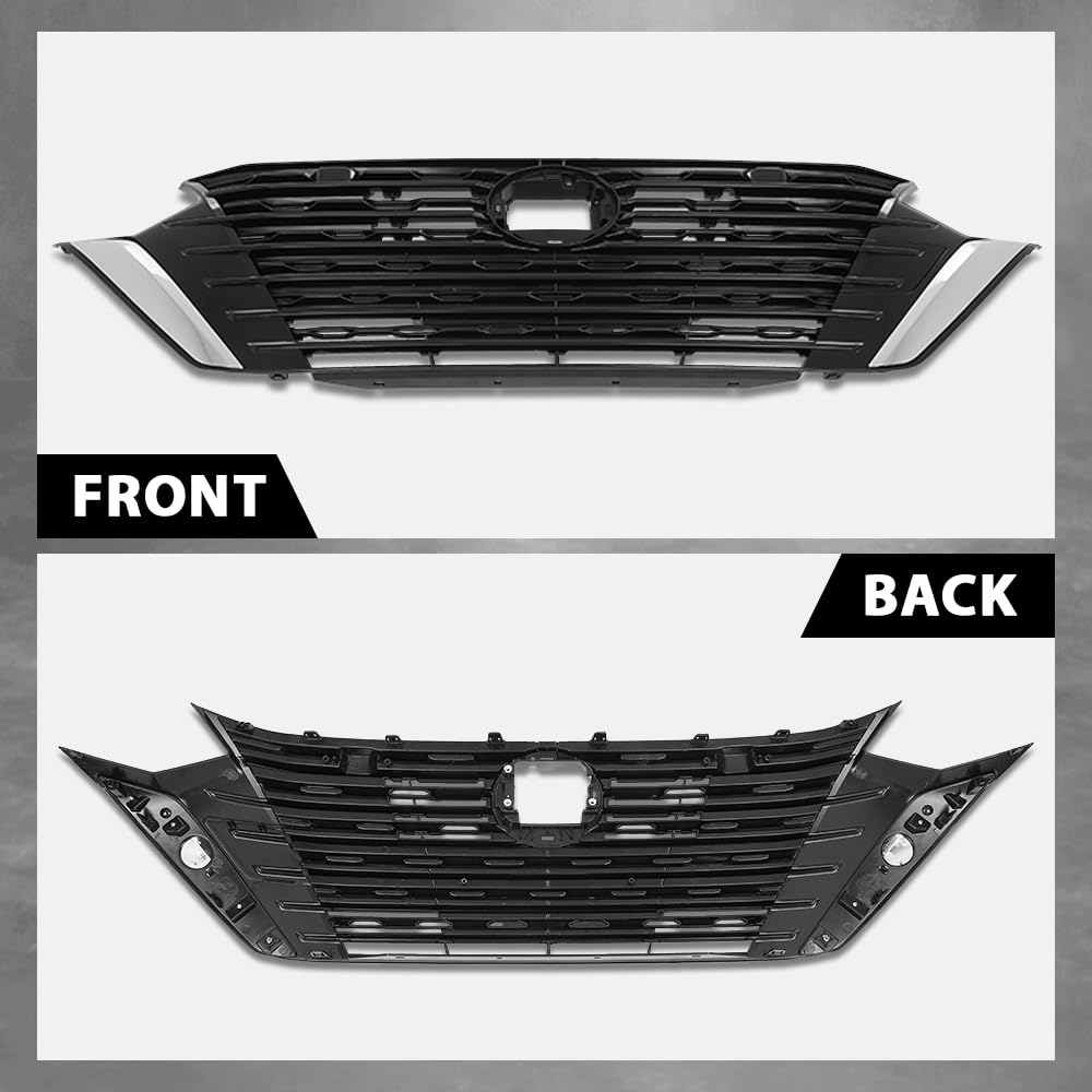 G-PLUS Front Bumper Upper Grille Compatible with Nissan Sentra S SV 2024-2025 62310-6LY0A, 623106LY0A
