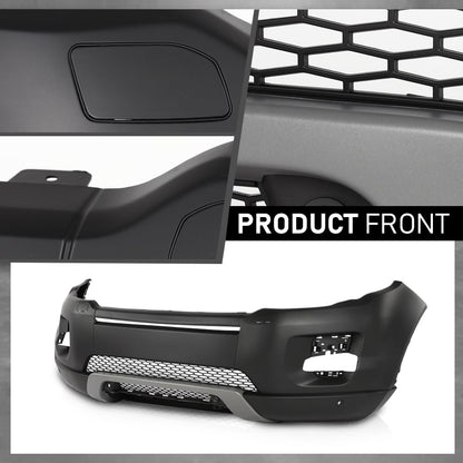 G-PLUS Front Bumper Cover Compatible with Rover Range Rover Evoque 2012-2015, w/o Camera Hole, w/Head Light Washer Holes, 101-59170C, RO1000141, LR072259, LR036137, LR064613, Black