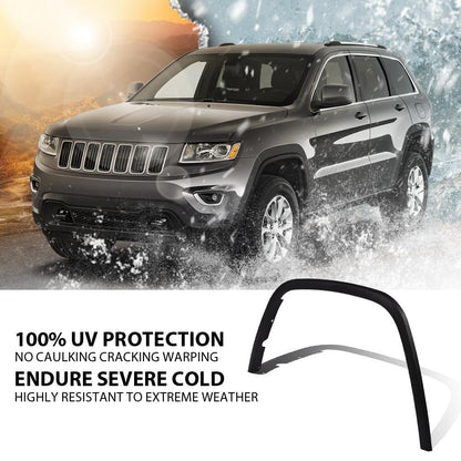 G-PLUS Front Left Fender Flare Fender Trim Compatible with Jeep Grand Cherokee 2011-2016 Wheel Opening Molding Arch Trim Black
