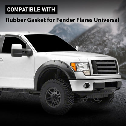 G-PLUS Fender Flare Rubber Seal 60 Feet（18.288m） Fender Flare Edge Trim, Fender Flare Gasket Universal Fit for Car and Truck Wheel Wells