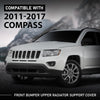 G-PLUS Front Bumper Upper Radiator Support Cover Compatible with Jeep Compass 2011-2017 68109867AA, CH1087123