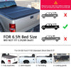 G-PLUS Tri Hard Solid -Fold Tonneau Bed Cover Compatible with 2004-2008 Ford F150 Short 6.5ft
