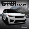 G-PLUS Fog Light Lamp Right Compatible with Land Rover Range Rover Sport 2018-2022,Fit Land Rover Range Rover 2018-2021