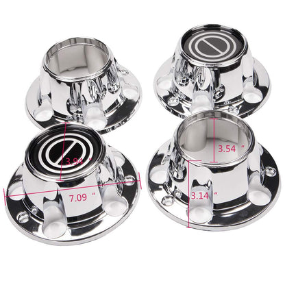G-PLUS Chrome Wheel Hub Center Caps Compatible with Ford F150 Truck/Bronco 1980-1996, Compatible with Ford Van 1992-1996, 4x4 Front 4WD Wheel Drive (Includes 12 mounting Screws)