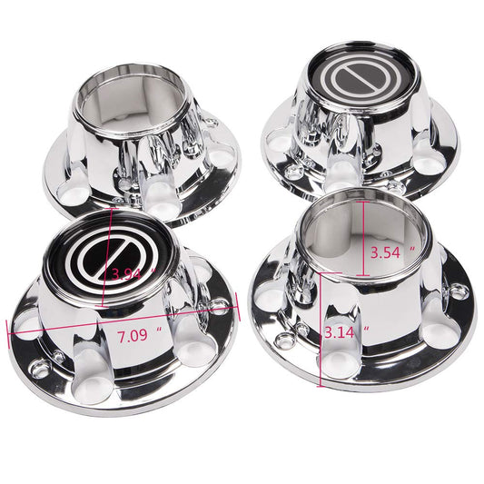 G-PLUS Chrome Wheel Hub Center Caps Compatible with Ford F150 Truck/Bronco 1980-1996, Compatible with Ford Van 1992-1996, 4x4 Front 4WD Wheel Drive (Includes 12 mounting Screws)